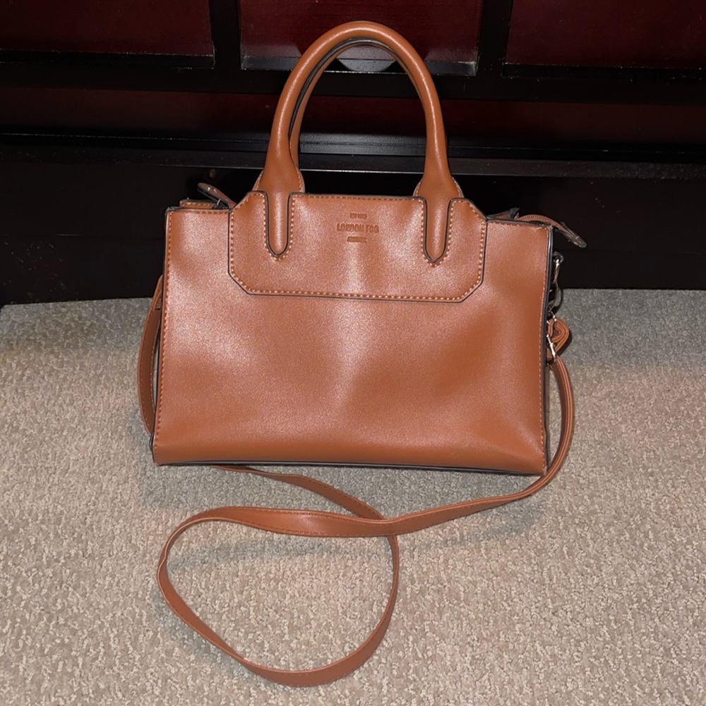 LONDON FOG Brown Top Handle / Crossbody